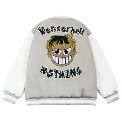 Vancarhell Nothing 99 Grey Letterman Jacket