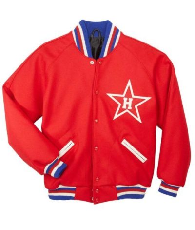 1950 Hollywood Stars Varsity Red Wool Jacket