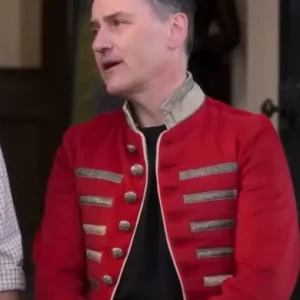 A Castle For Christmas Thomas Red Leather Jacket
