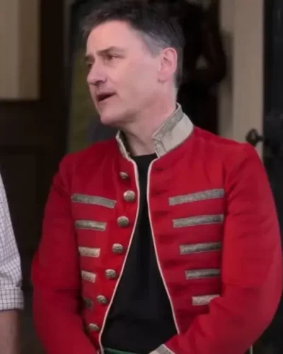 A Castle For Christmas Thomas Red Leather Jacket