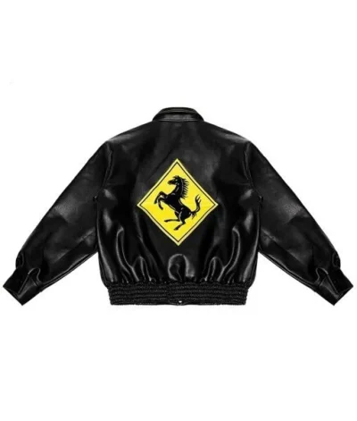 A Few Good Kids Bomber Black Leather Jacket