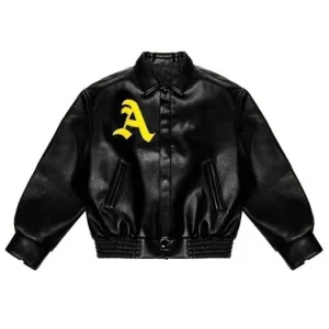 A Few Good Kids Bomber Black Leather Jacket