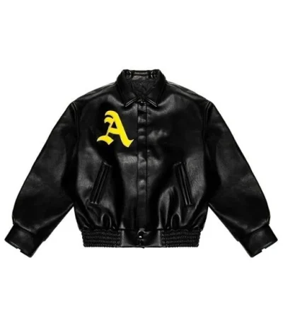 A Few Good Kids Bomber Black Leather Jacket