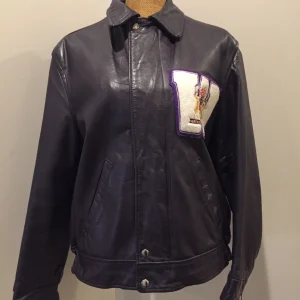 Vintage Western University Purple Varsity Jacket