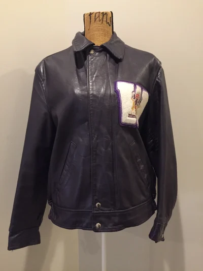 Vintage Western University Purple Varsity Jacket