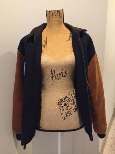 Vintage Aes Brown And Blue Varsity Jacket