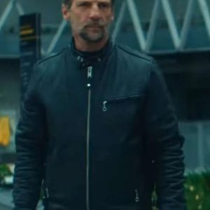 Furies 2024 Mathieu Kassovitz Black Leather Jacket