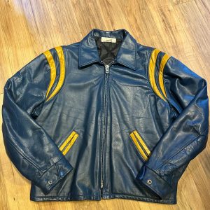 Blue And Yellow Leather Varsity Jacket | Order Now!