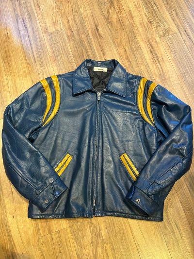 Blue And Yellow Leather Varsity Jacket | Order Now!
