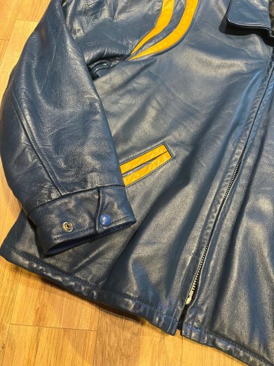 Blue And Yellow Leather Varsity Jacket | Order Now!