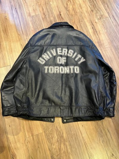 Vintage 90’s University Of Toronto Leather Varsity Jacket