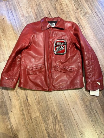 Red Leather Varsity Jacket