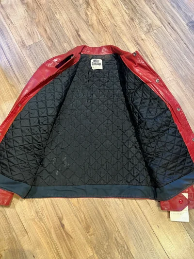 Red Leather Varsity Jacket