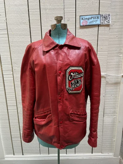 Red Leather Varsity Jacket