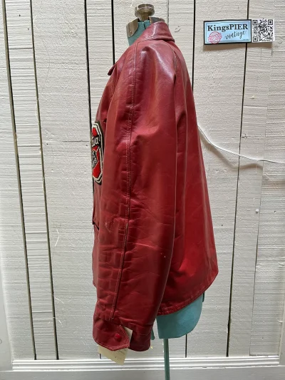 Red Leather Varsity Jacket