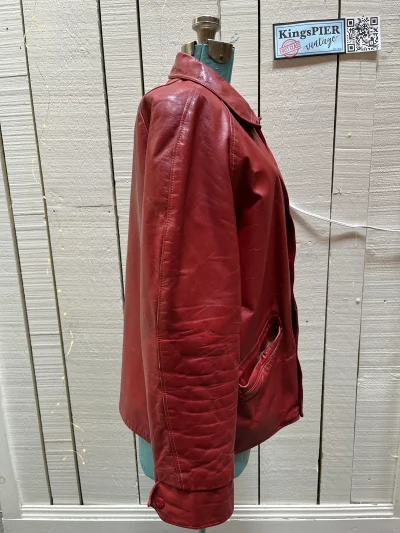 Red Leather Varsity Jacket