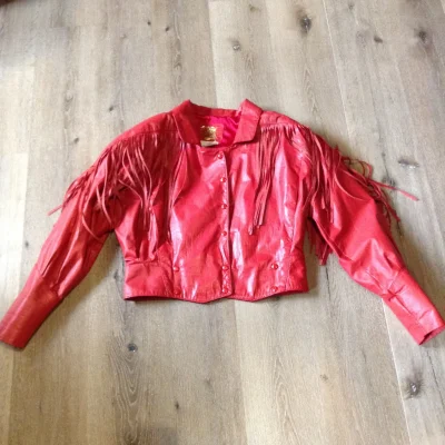 Red Fringe Leather Jacket
