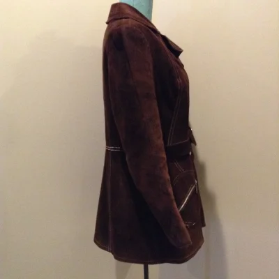 Suede Belted Jacket
