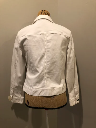 Talbots White Denim Jacket