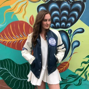 Vintage Nscc Pictou Campus Leather Varsity Jacket