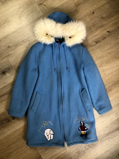 Vintage Northern Sun Light Blue Northern Parka