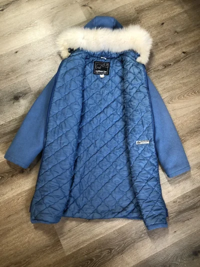 Vintage Northern Sun Light Blue Northern Parka