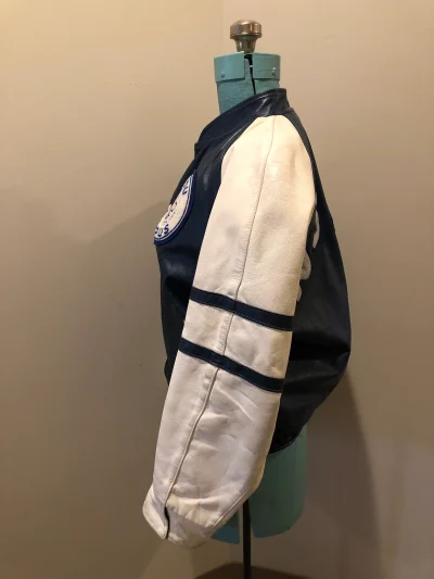 Vintage Nscc Pictou Campus Leather Varsity Jacket