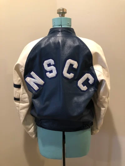 Vintage Nscc Pictou Campus Leather Varsity Jacket