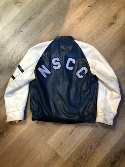 Vintage Nscc Pictou Campus Leather Varsity Jacket