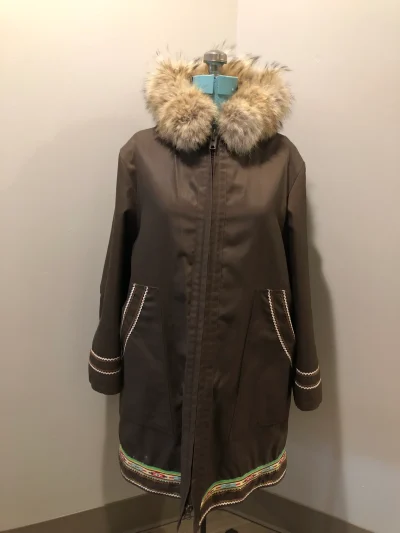 Vintage Inuvik Sewing Company Brown Wool Northern Parka
