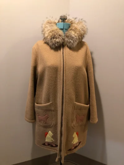 Vintage Inuvik Sewing Company Brown Wool Northern Parka
