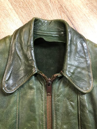 East West Musical Instruments Green Leather Jacket