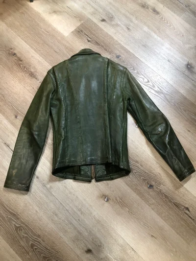 East West Musical Instruments Green Leather Jacket