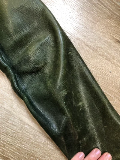 East West Musical Instruments Green Leather Jacket