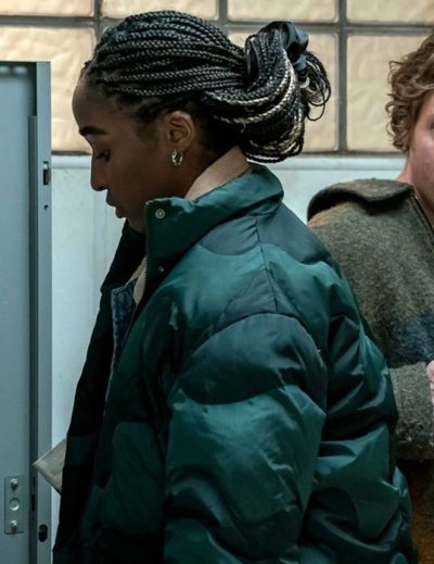 The Bear Sydney Adamu Green Puffer Jacket