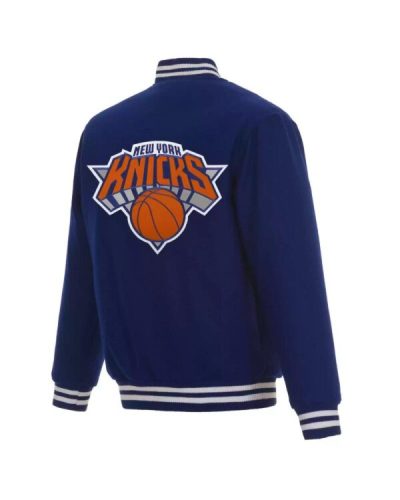 Blue Nba New York Knicks Hometown Satin Jacket