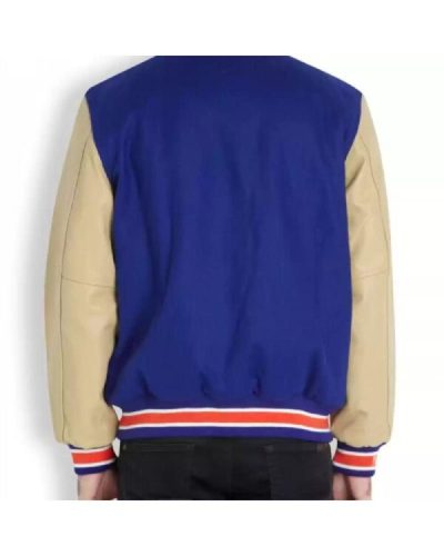 Blue Vintage Nba New York Knicks Varsity Jacket