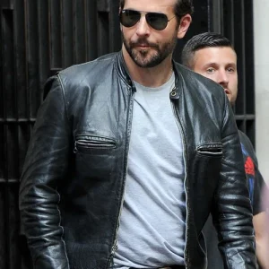 Bradley Cooper Burnt Leather Jacket