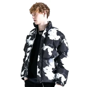 Casual Hip Hop Printed Parka