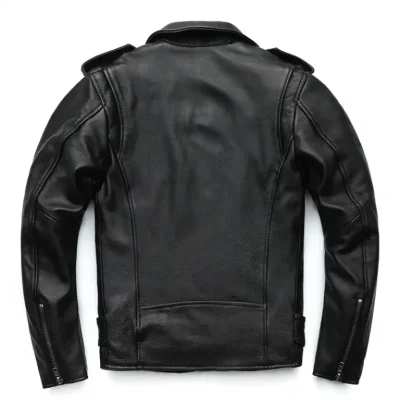 Genuine Cowhide Biker Jacket