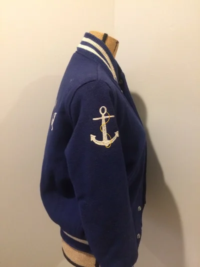 Vintage 1950’s Butwin Blue/white Wool Varsity Jacket