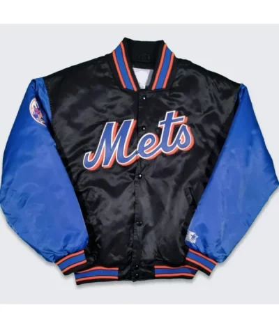 90’s New York Mets Black And Blue Jacket