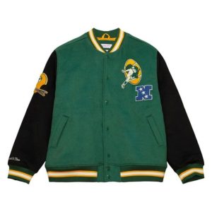 Packers Mitchell & Ness Team Legacy Varsity Jacket
