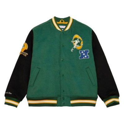 Packers Mitchell & Ness Team Legacy Varsity Jacket