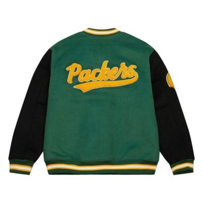 Packers Mitchell & Ness Team Legacy Varsity Jacket