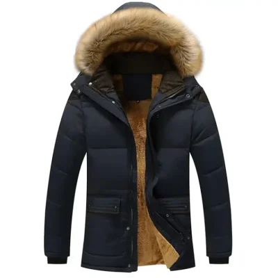 Turtleneck Hooded Snow Parka