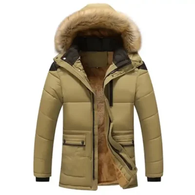 Turtleneck Hooded Snow Parka