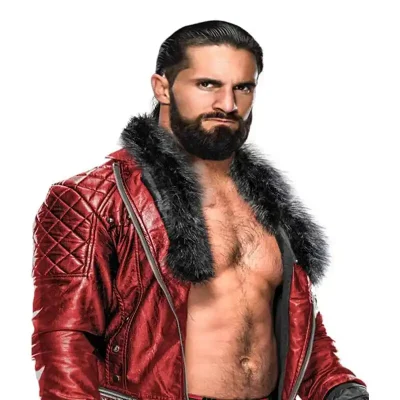 WWE Seth Rollins Quilted Red Jacket