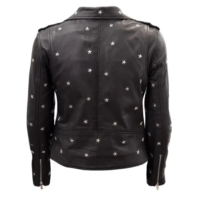 Star Studded Leather Jacket