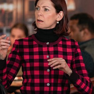 Elsbeth 2024 Carrie Preston Checked Cardigan
